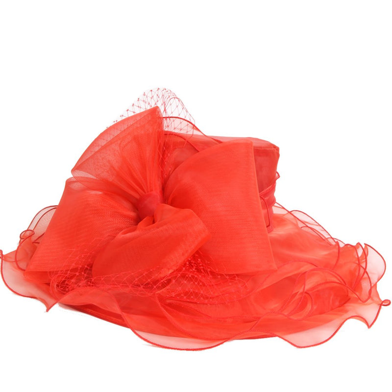 [Australia] - JESSE · RENA Women's Church Derby Dress Fascinator Bridal Cap British Tea Party Wedding Hat Red 