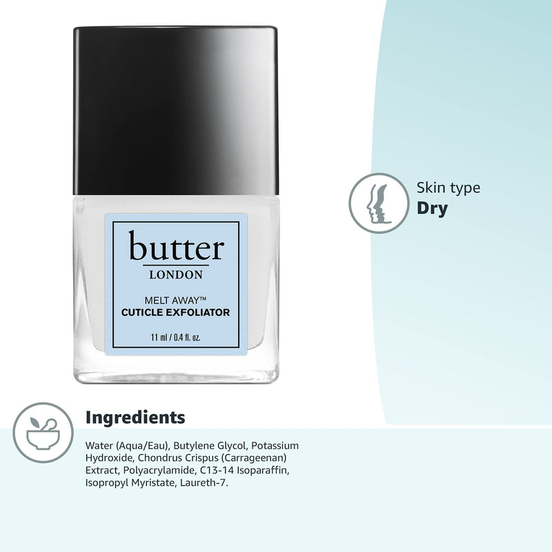 [Australia] - butter LONDON Melt Away Cuticle Exfoliator, cuticle remover for healthy looking nails, 0.4 Fl Oz (Pack of 1) 