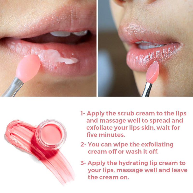 [Australia] - DOUBLE-EFFECT Lip Sleep Mask, Lip Mask+Lip Scrub Intensive, Lip Primer, Lip Sleeping Mask, Lip repair treatment, Lip Repair Balm 1PCS 