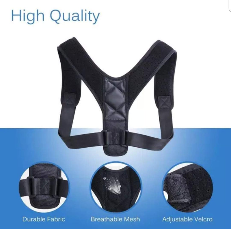 [Australia] - Spinegear posture corrector for women men Adjustable Back brace for Upper Back, Shoulder strap and back Support pain relief Size L (24-48inch) 