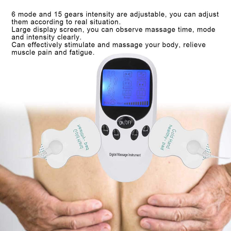 [Australia] - Dual Channel TENS Unit Muscle Stimulator Machine for Pain Relief, Digital Electronic Muscle Stimulator with 6 Massage Modes and 8 Pads Replacement, Tens Massager for Back, Neck, Muscle and Joint Pain 