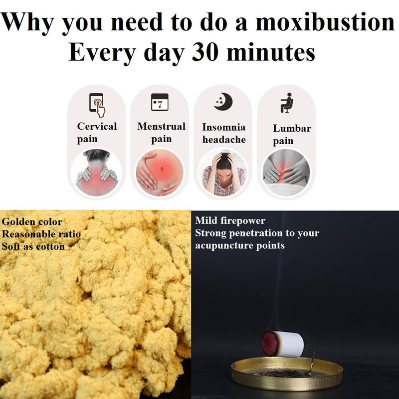 [Australia] - 10-Years Purity 60:1 Ratio 54 Rolls Sticks Pure Moxa Sticks for Moxibustion 54 x Moxibustion rolls only 