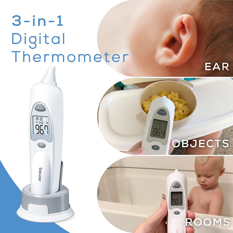 [Australia] - Beurer Digital Ear Thermometer - Measures Body, Room & Object Thermometer for Babies, Toddlers & Adults, FT58 