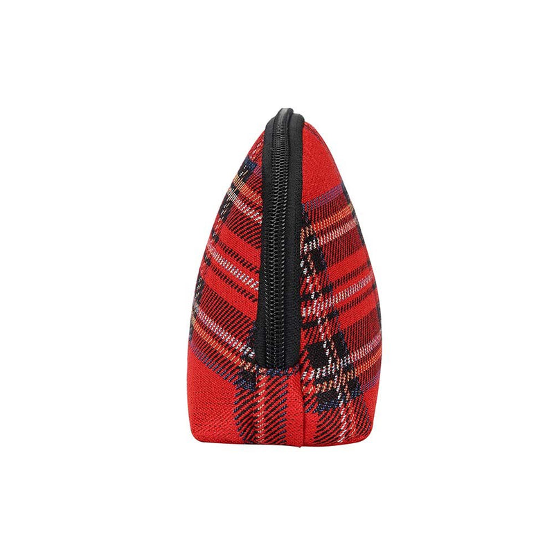 [Australia] - Signare Tapestry cosmetic bag makeup bag for Women with Red Royal Stewart Tartan Design (COSM-RSTT) 