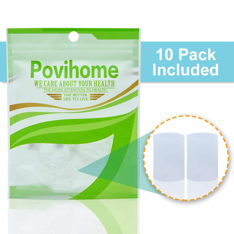 [Australia] - Povihome Toe Sleeves, Toe Protectors, 10 Pack Toe Tube Pads for Hammer Toe,Stubbed Toe,Corns, Calluses Protect 