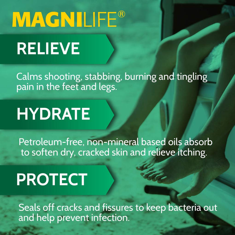 [Australia] - MagniLife DB Pain Relieving Foot Cream, Calming Relief for Burning, Tingling, Shooting & Stabbing Foot Pain, Moisturizing Foot Cream Suitable for Diabetic and Sensitive Skin - 4oz 