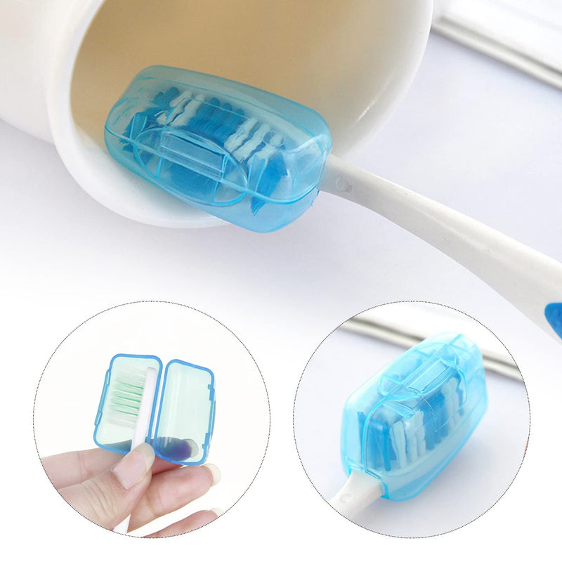 [Australia] - 15 toothbrush head boxes, travel portable toothbrush head covers, toothbrush head protective covers, toothbrush head protective boxes, travel necessities, suitable for business trips and travel 