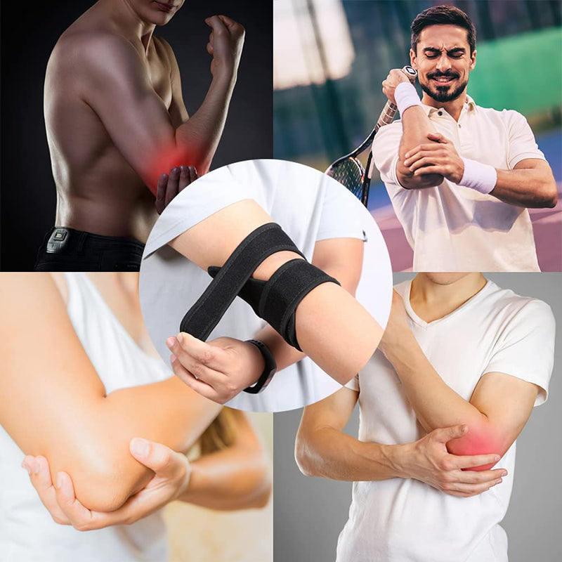 [Australia] - Elbow Brace,Elbow Brace for Tendonitis, Adjustable Elbow Splint Compression Sleeve for Cubital Tunnel Syndrome,Tendonitis,Arthritis Pain Relief,Sports Injury Recovery for Men and Women 