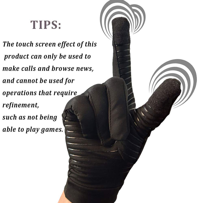 [Australia] - Full Finger Copper Compression Gloves with Touch Screen, Relieve Pain from Arthritis, Swelling, and Everyday Hands Support X-Large 
