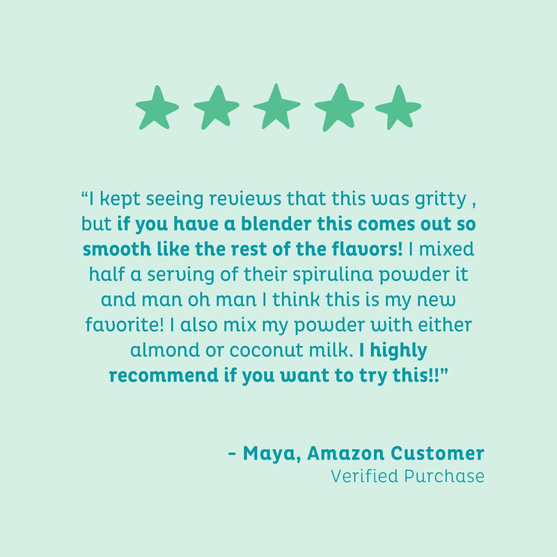 [Australia] - KOS Organic Spirulina Powder - Pure, Non-Irradiated Green Blue Spirulina - Rich in Protein, Vitamins, Antioxidants, Fiber - Green Superfood Powder, 13.5oz, 109 Servings 