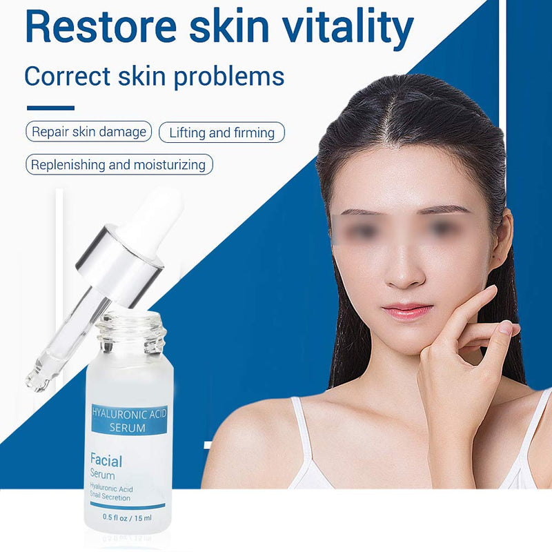 [Australia] - 3-in-1 Lanbena Hyaluronic Acid Serum & Vitamin C Serum & Six Peptides Serum, 24k Gold Anti-aging Whitening Moisturize Firming Skin Care Essence, Safe and No Stimulation to Skin 