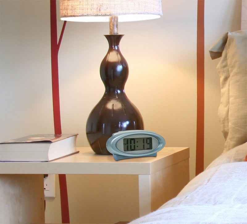 [Australia] - Equity by La Crosse 30330 Digital Alarm Clock with Night Vision Technology, Blue 