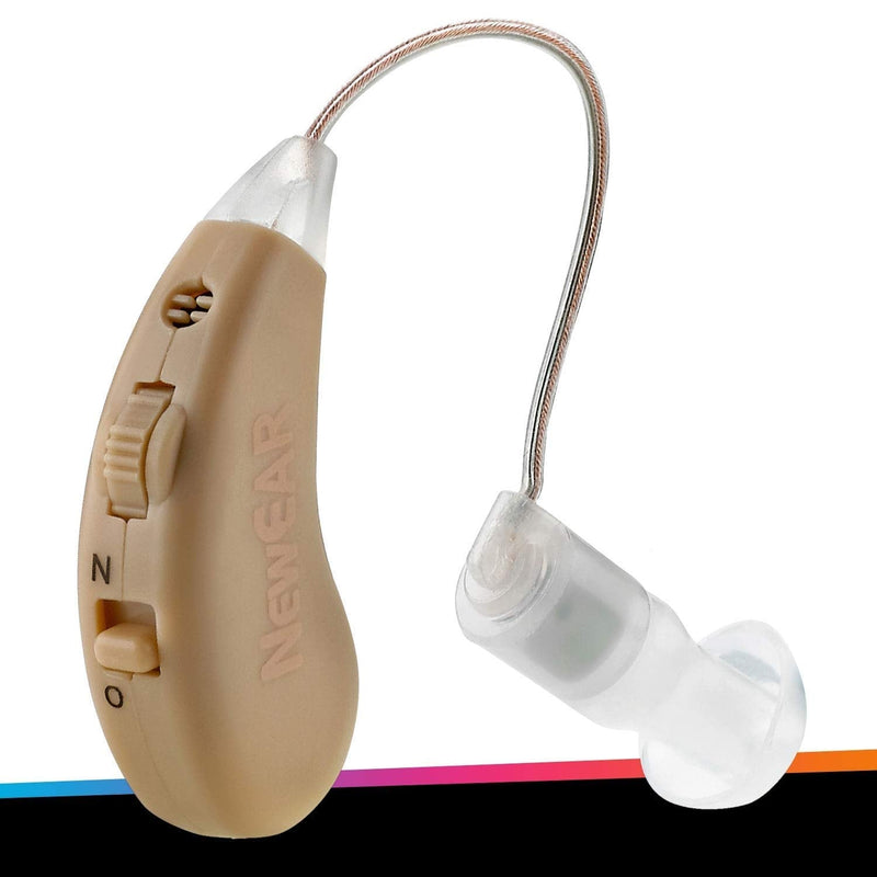 [Australia] - Digital Hearing Amplifier - (Pair of 2) Noise Cancelling with One Touch Volume Control, No Programming Required, Near-Invisible Behind The Ear, Upgraded 2019 Design & Rechargeable USB Dock by MEDca 