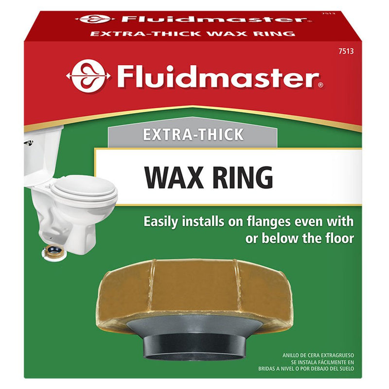 [Australia] - Fluidmaster 7513 Extra Thick Wax Toilet Bowl Gasket with Flange, for 3-Inch and 4-Inch Waste Lines 