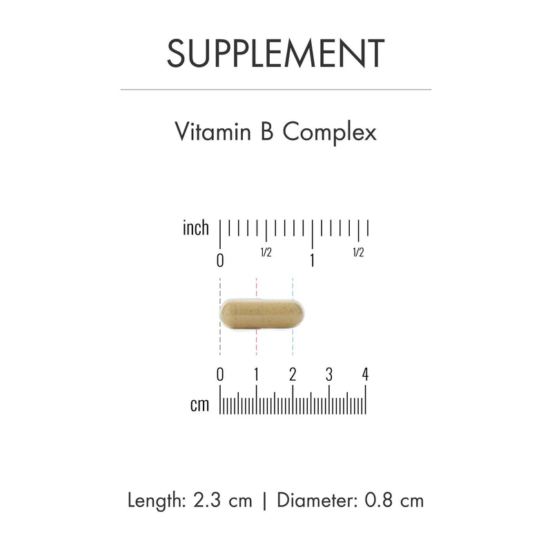 [Australia] - Dr. Mercola Vitamin B Complex with Benfotiamine Dietary Supplement, 30 Servings (60 Capsules), Supports Mood and Energy Production, Non GMO, Soy Free, Gluten Free 