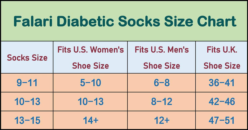 [Australia] - Falari 3-Pack Physicians Approved Diabetic Socks Cotton Non-Binding Loose Fit Top Help Blood Circulation 10-13 Crew Length - Brown 