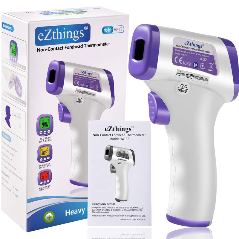 [Australia] - Heavy Duty Thermometer Infrared Forehead High Caliber Sensor No Contact with LCD Display for Medical Offices, Hospitals Heavy Duty Thermometer 