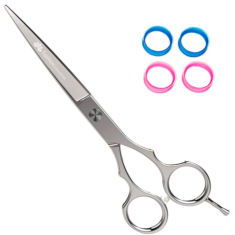 [Australia] - Equinox Barber & Salon Styling Series - Barber Hair Cutting Scissors/Shears - 6.0" Overall Length - Detachable Finger Rest Stainless Steel 