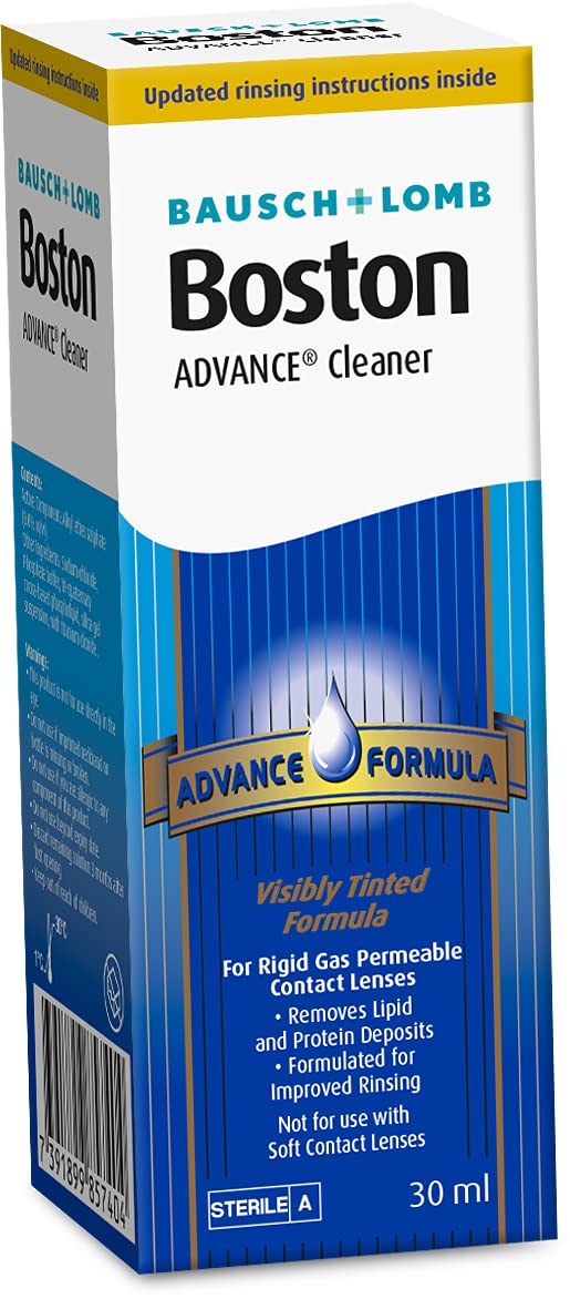 [Australia] - Boston Advance Cleaner, Leaves Lenses Clean, Ready for Disinfection and Conditioning, for Rigid Gas Permeable (RGP) and Hard Contact Lenses, 30 ml 