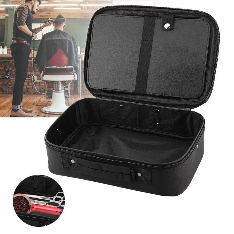 [Australia] - Hairdressing Bag - Delaman Professional Barber PU Leather Hairdressing Tool Scissors Bag Hair Styling Accessories Storage Bag Salon Carrying Organizer Case 