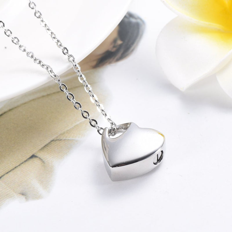 [Australia] - Heart Cremation Jewelry for Ashes Urn Keepsake Jewellery Ash Memorial Cremation Urns Pendant Necklace 