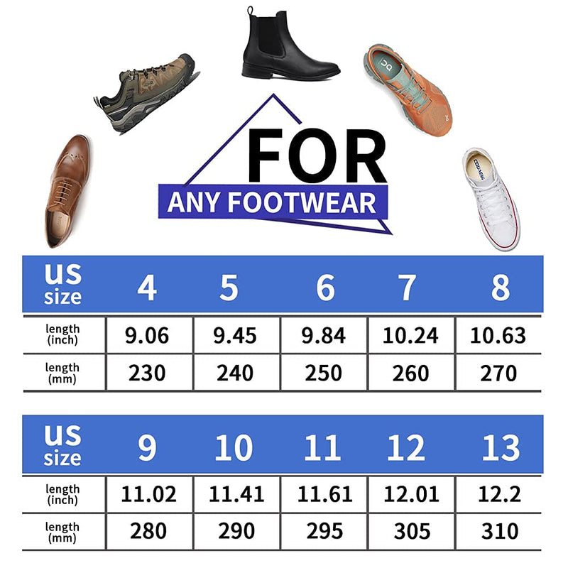 [Australia] - PCSsole Heavy Duty High Arch Support Insoles,210+lbs Orthotic Insoles，Work Boot Shoe Insert for Plantar Fasciitis, Heel Pain, Pronation, Flat Feet, Foot Pain Relief 29cm Mens 10-10 1/2 | Womens 12-12 1/2(11.42")(290MM) Blue 