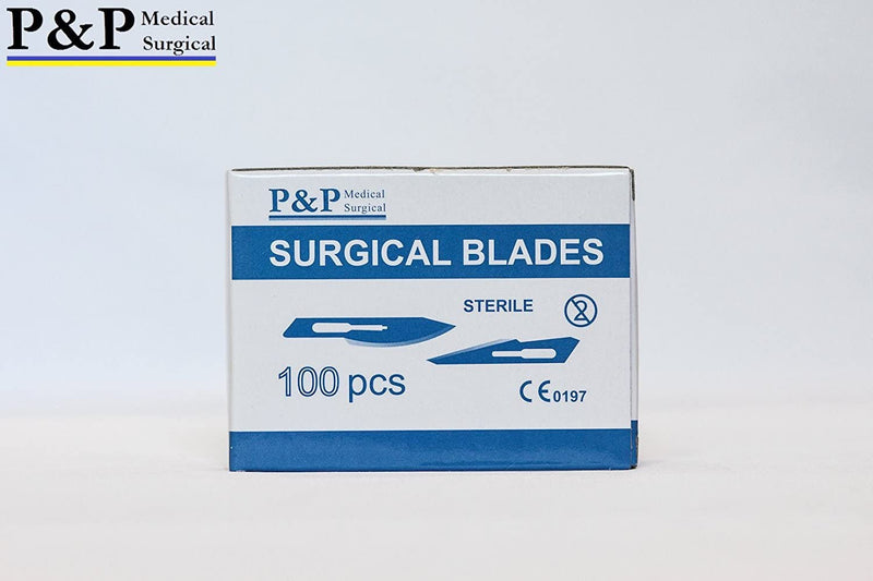 [Australia] - Disposable Surgical Scalpel Blades Sterile High Grade Carbon Steel 2.1% 10xx Individually Foil Wrapped by P&P MEDICAL SURGICAL Size 11 Box of 100 