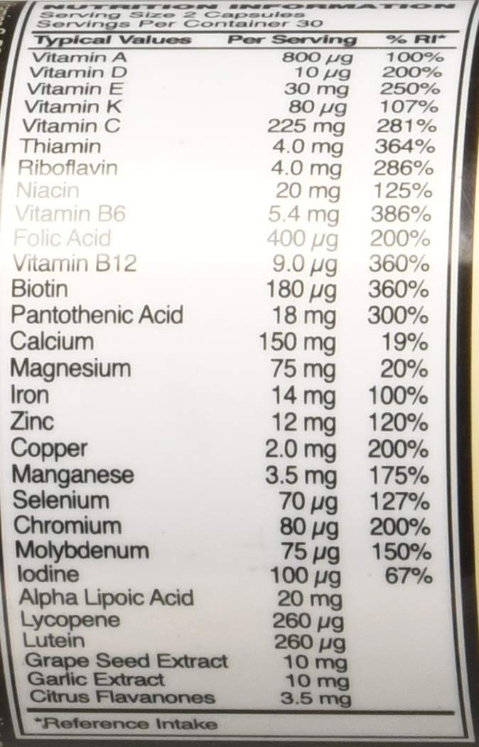 [Australia] - Optimum Nutrition Opti-Women, Vitamin C, Zinc and Vitamin D for Immune Support Womens Daily Multivitamin Supplement with Iron, Capsules, 60 Count 60 Count (Pack of 1) 
