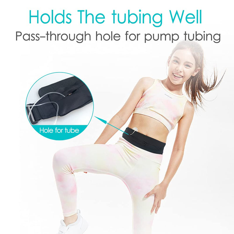[Australia] - Hola Health Kids Diabetic Belt, T1D Children Insulin Pump Holder, Type 1 Diabetes Adjustable Waist Band Medical Devices Accessories for EpiPens, Girls, Boys 