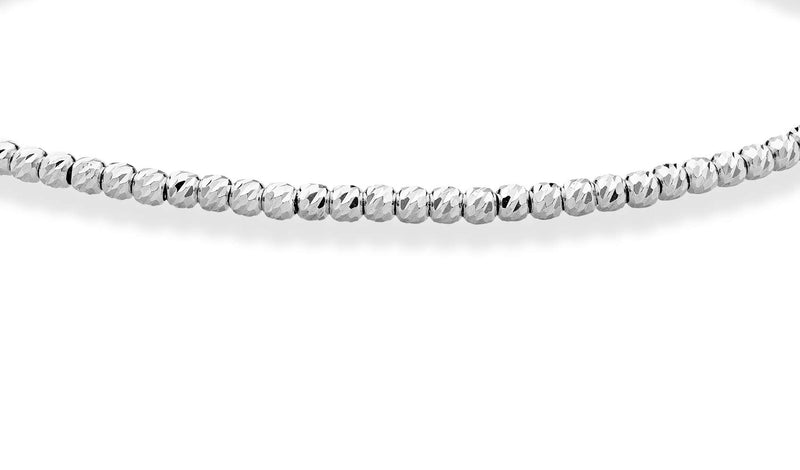[Australia] - Miabella 925 Sterling Silver Diamond-Cut 2.5mm Round Bead Ball Chain Anklet Ankle Bracelet for Women Teen Girls 9, 10 Inch Jewelry Made in Italy 9.0 Inches sterling-silver 