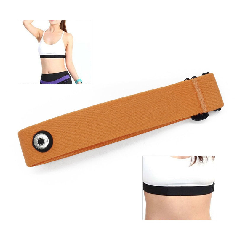 [Australia] - Taope Elastic Sport Heart Rate Monitor Adjustable Chest Mount Belt Strap Bands Fitness Equipment Garmin Wahoo Polar orange 