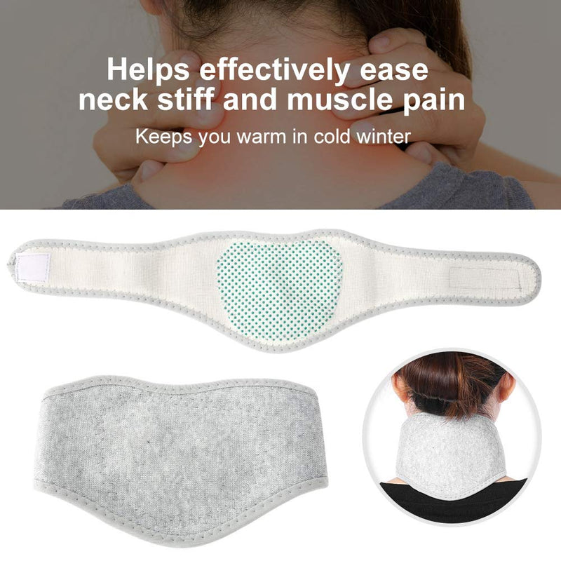 [Australia] - Salmue Neck Warmer with Tourmaline, Magnetic Health Therapy Self-Heating Deep Heat Infrared Neck Massager Cervical Spine Protection Spontaneous Heating Strap, Washable usable 