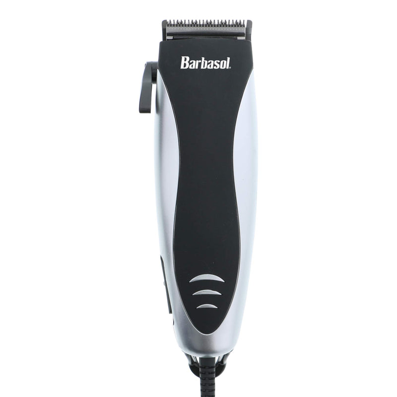 [Australia] - Barbasol Professional Hair Clipper Kit with Stainless Steel Blades, 4 Guide Combs, Adjustable Taper and Travel Bag 