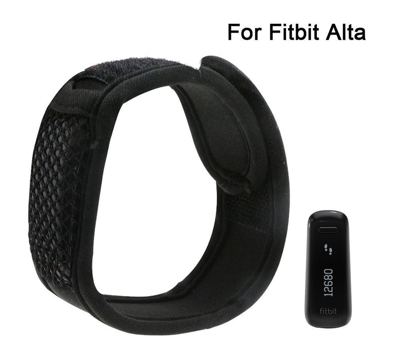 [Australia] - VIEEL Ankle Wear Band/Loop Fastening Strap with Mesh Pouch for Fitbit ONE/Fitbit Flex 2/ Fitbit ALTA/ALTA HR with 2 Size (Tracker Not Included) (Fastener-S) 