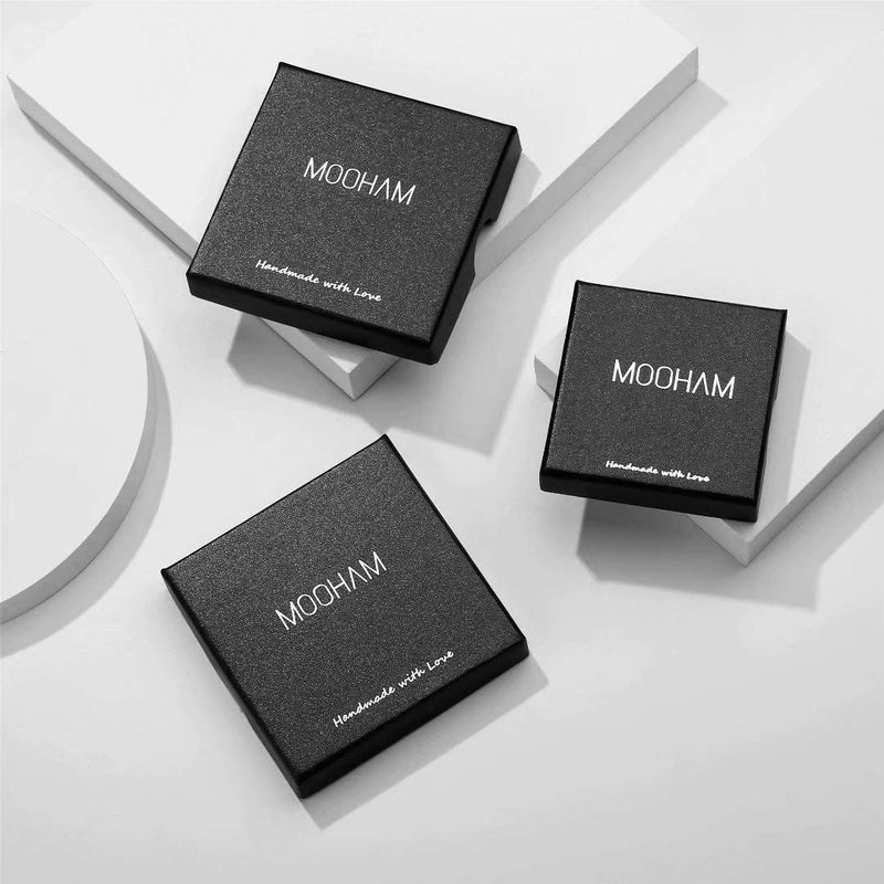 [Australia] - M MOOHAM Dainty Layered Initial Necklaces for Women, 14K Gold Plated Paperclip Chain Necklace Simple Cute Hexagon Letter Pendant Initial Choker Necklace Gold Layered Necklaces for Women A 