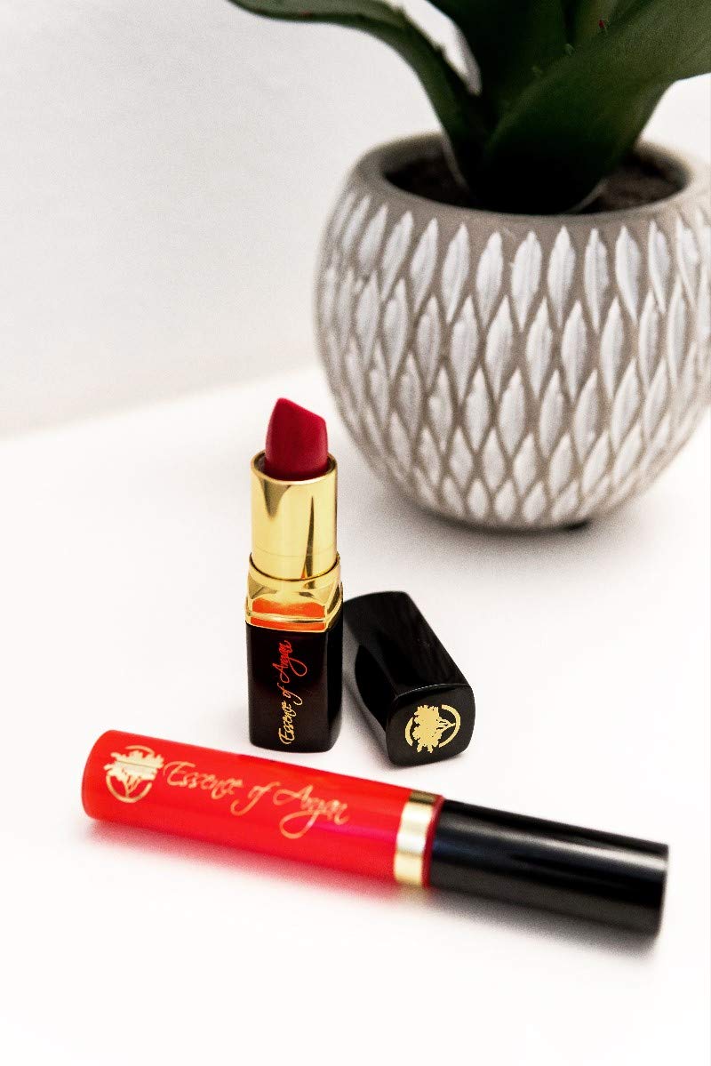 [Australia] - Essence of Argan Moisturizing Lipstick - Enriched with 100% Pure Organic Argan Oil, Shea Butter - Voluptuous Sexy Lips - Sunscreen, Hydration & Nourishing - Long Lasting Lip Balm - Precious Pink 