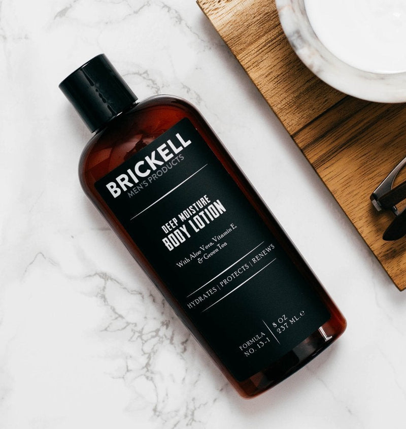 [Australia] - Brickell Men's Deep Moisture Body Lotion for Men, Natural and Organic Protects and Hydrates Dry Skin, 237 ml, Unscented‚Ä¶ 