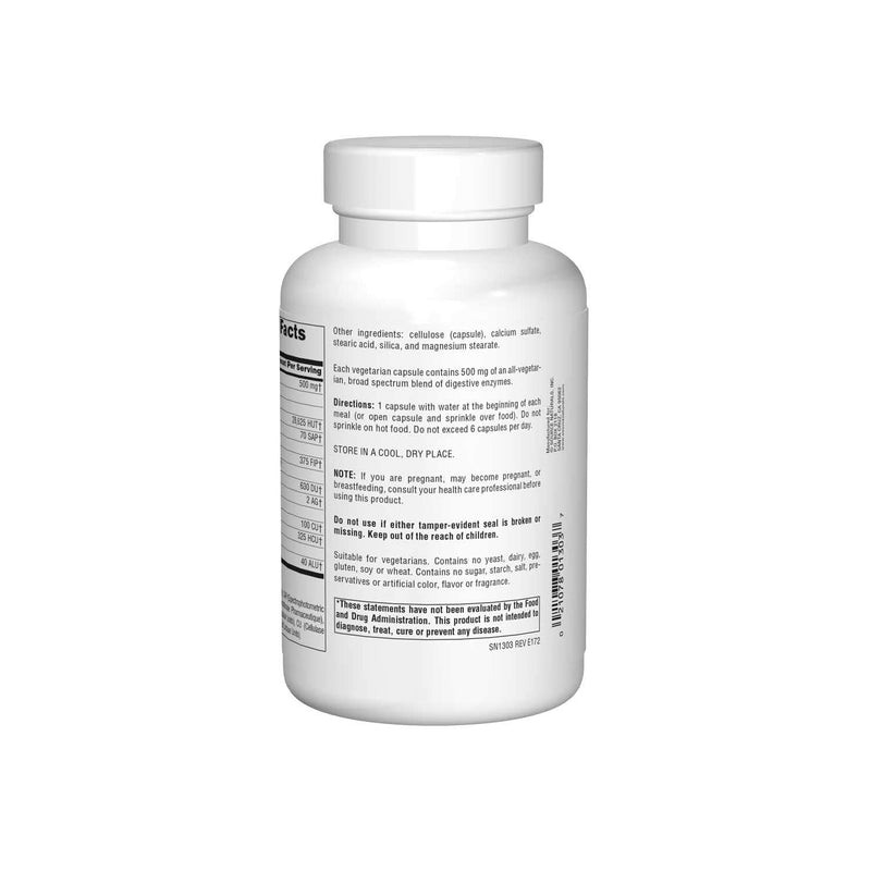[Australia] - SOURCE NATURALS Essential Enzymes In Vegetarian Capsules, 500 Mg - 240 Capsules 240 Count (Pack of 1) 