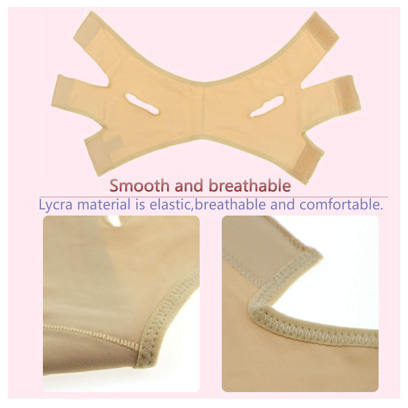 [Australia] - Face Lifting Slimming Belt, Facial Cheek V Shape Lift Up Thin Mask Strap Face Line Smooth Breathable Bandage (XL) XL 