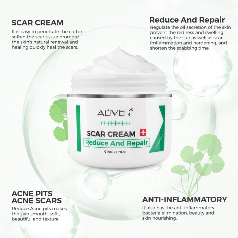 [Australia] - Scar Removal Cream for New Scars, Scar Treatment for Stretch Mark, Skin Repair Cream for Face Body Scar, Acne Spots, C-Sections, Burn, Acne, Stretch Marks 