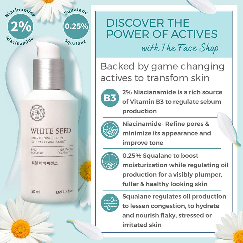 [Australia] - The Face Shop White Seed Real Whitening Essence / Brightening Serum 50Ml 