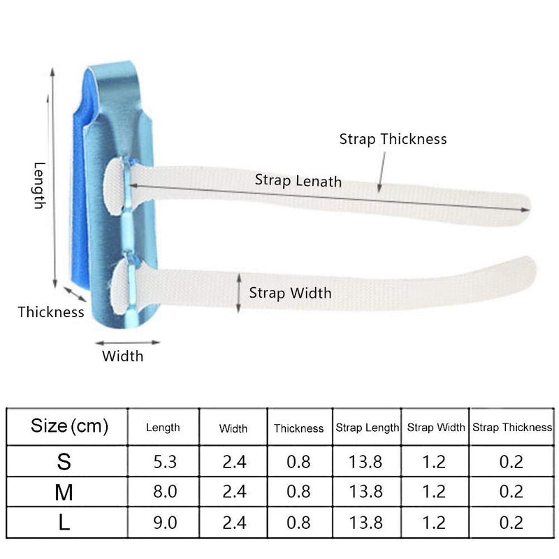 [Australia] - Finger Support, Finger Splint, Sponge Padded Fingers Protector Made of Aluminum Alloy Provide Support Reduce Load and Pressure Prevents Tendons From Bending Finger Knuckle Joint Fixation(#3) #3 