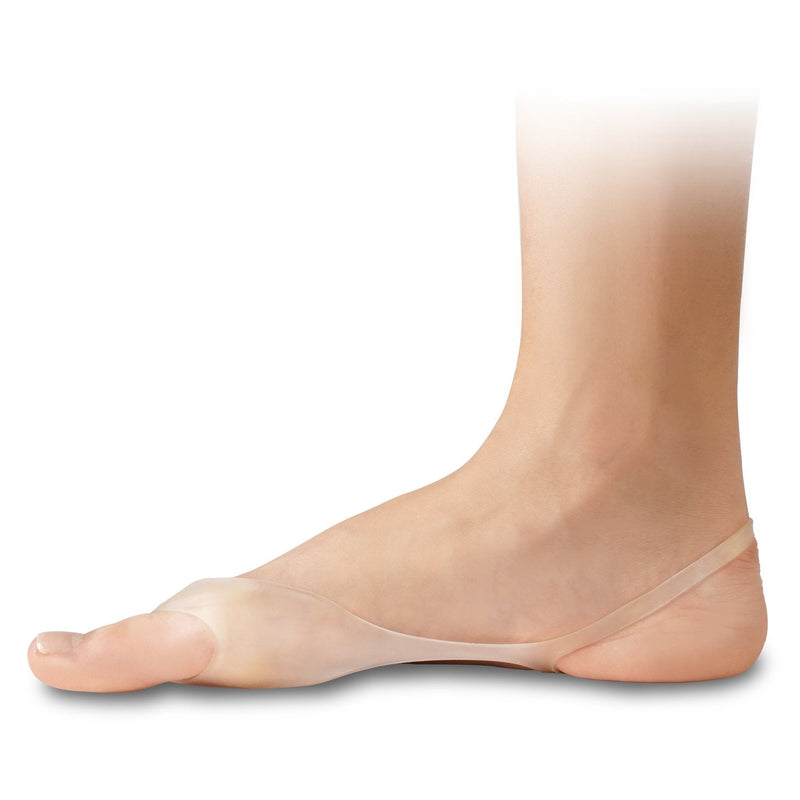 [Australia] - Soles Gel Bunion Pad and Toe Separator with Splint - Big Toe Straightener Helps Relieve Foot Pain - Hypoallergenic Silicone - One Size Fits All, White 