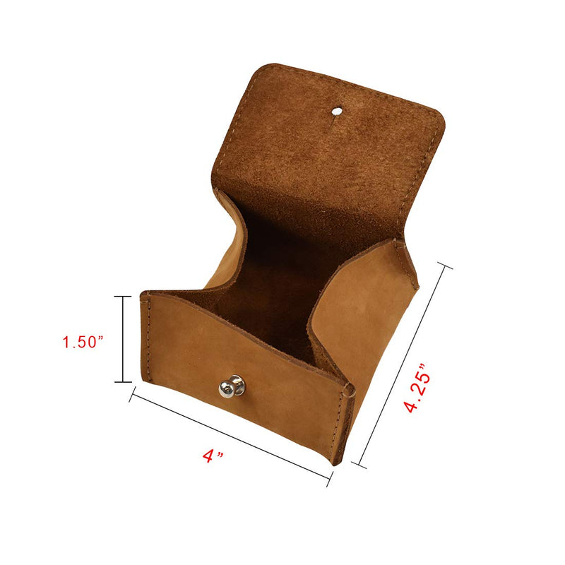 [Australia] - Hide & Drink, Leather Jewelry Pouch, Mini Travel Size Box, Rings & Precious Articles Storage Organizer, Groom & Bridesmaid Wedding Gifts, Handmade :: Old Tobacco 