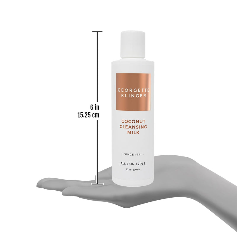 [Australia] - Coconut Facial Cleansing Milk Sulfate Free for All Skin Types By Georgette Klinger Skin Care - Men & Women Daily Face Cleanser 