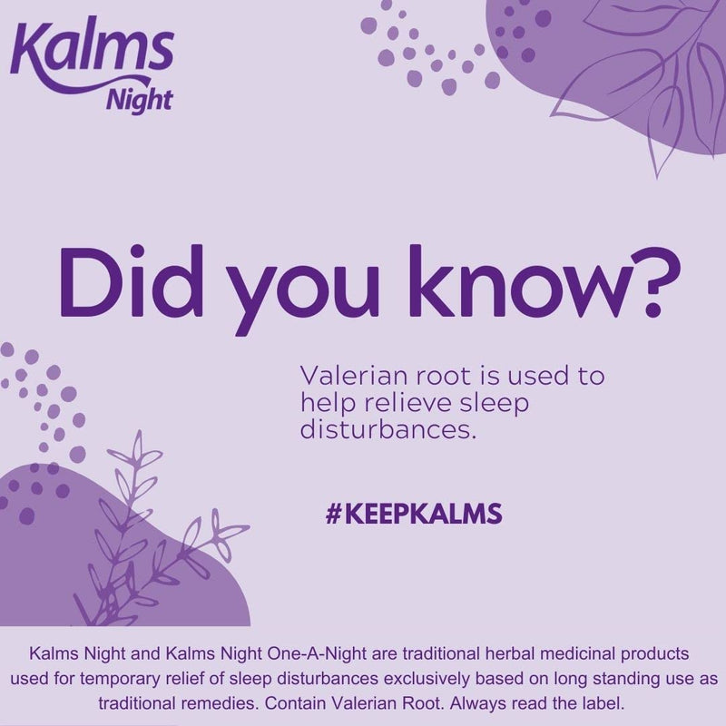 [Australia] - Kalms Night One-a-Night 21 Tablets - Traditional Herbal Medicinal product used for the temporary relief of sleep disturbances. One tablet a night dose. 