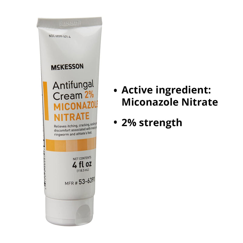 [Australia] - McKesson Antifungal Cream, 2% Miconazole Nitrate, Relives Jock Itch, Ringworm and Athlete Foot, 4 oz, 1 Count 4 Ounce (Pack of 1) 