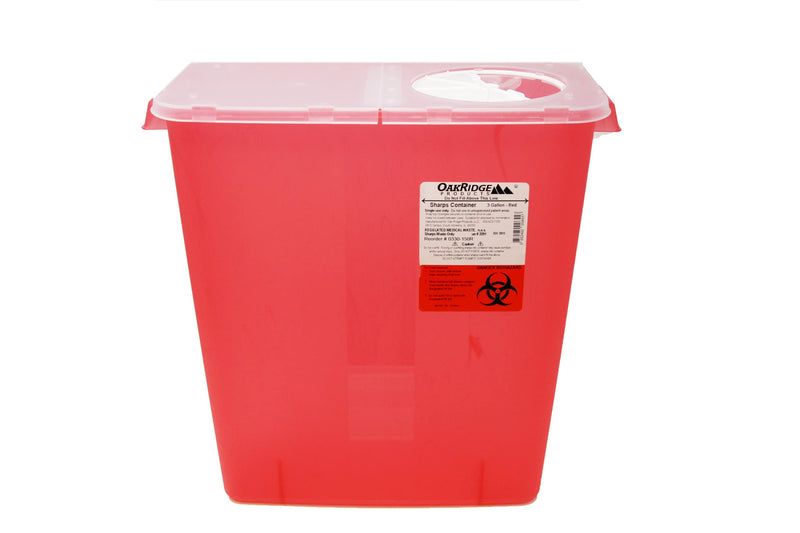 [Australia] - Oakridge 3 Gallon Size Needle and Syringe Sharps Disposal Container 