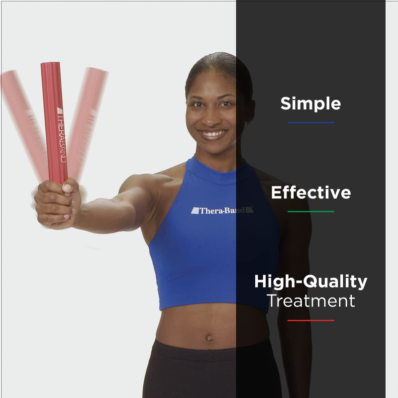 [Australia] - TheraBand FlexBar Resistance Bar For Improving Grip Strength, Tennis Elbow, Golfers Elbow, Tendonitis Green - Medium 