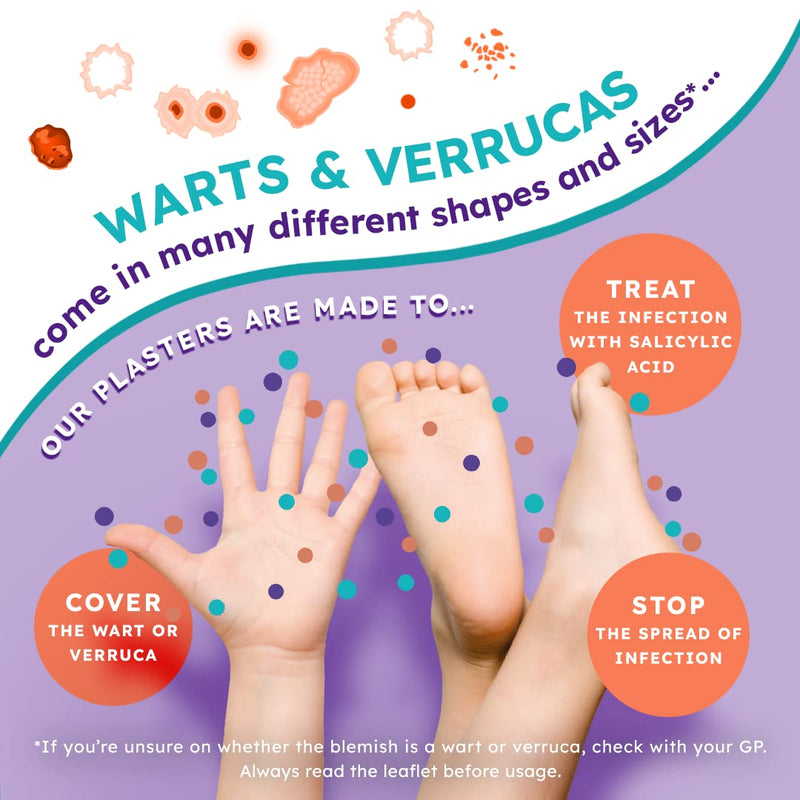 [Australia] - Wartie Plasters - Verruca & Wart Remover - Protect, Treat and Prevent - Easy Wart and Verruca Treatment for Hands and Feet - Prevent Spreading Warts - Safe for Adults and Children Aged 4+ - Pack of 15 